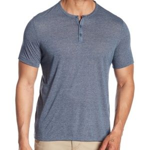 John Varvatos  Short Sleeve Henley Tee MSRP $98